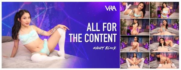 VRAllure: Avery Black - All For The Content [Oculus Rift, Vive | SideBySide] [4096p]