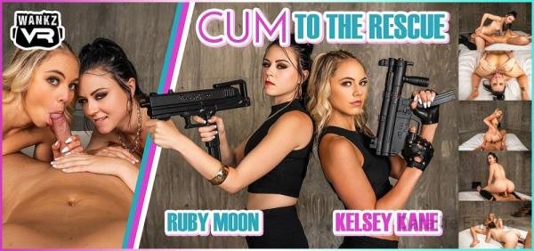 WankzVR: Kelsey Kane, Ruby Moon - Cum To The Rescue [Oculus Rift, Vive | SideBySide] [3600p]