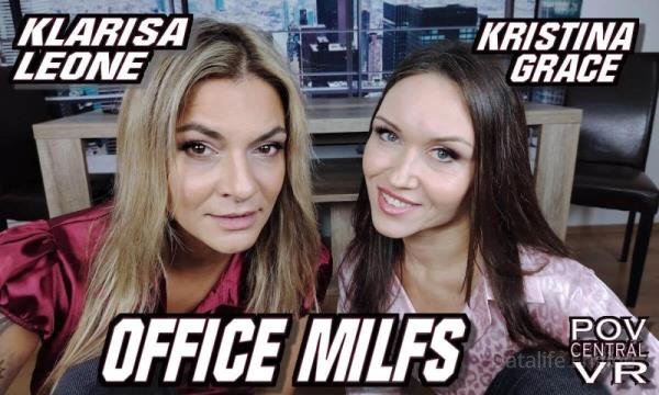 POVcentralVR, SLR: Klarisa Leone, Kristina Grace - Office MILfs [Oculus Rift, Vive | SideBySide] [4096p]